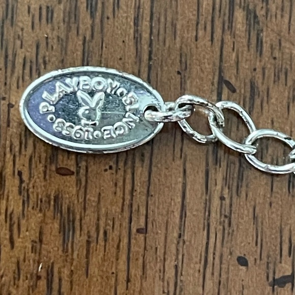 Vintage 1958 Playboy Bunny Star Bracelet Silver Rhinestones - Picture 4 of 8